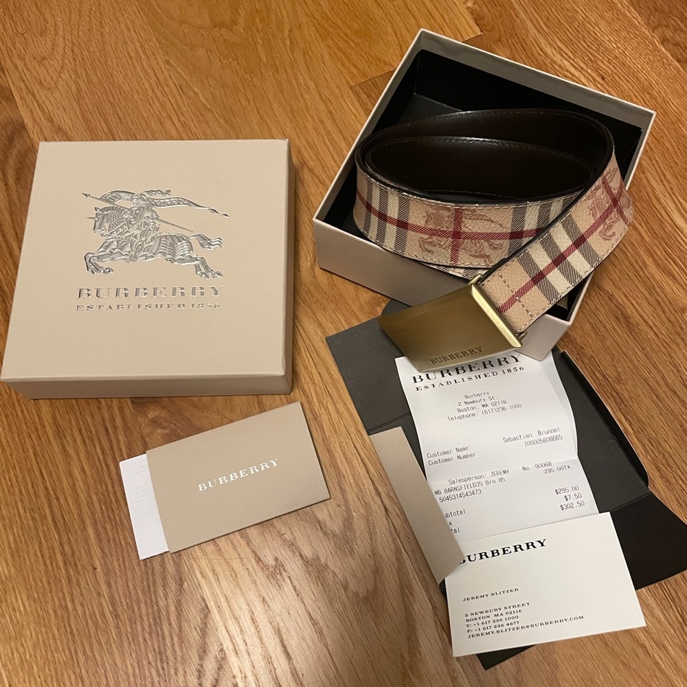 Authentic Burberry belt